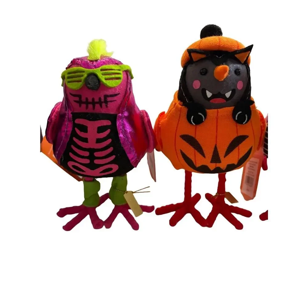 Target Hyde & EEK Featherly Friends Halloween Birds 2024 Set of 5 Decor NEW NWT